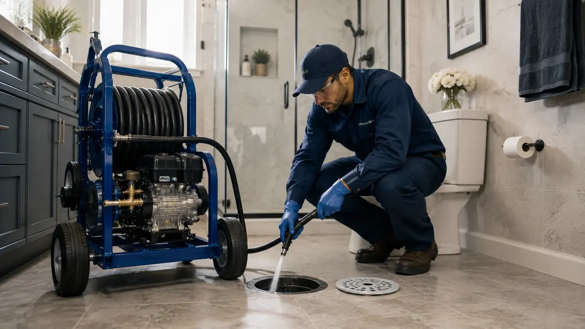 Bathroom Drain Hydro Jetting in Pittsburg