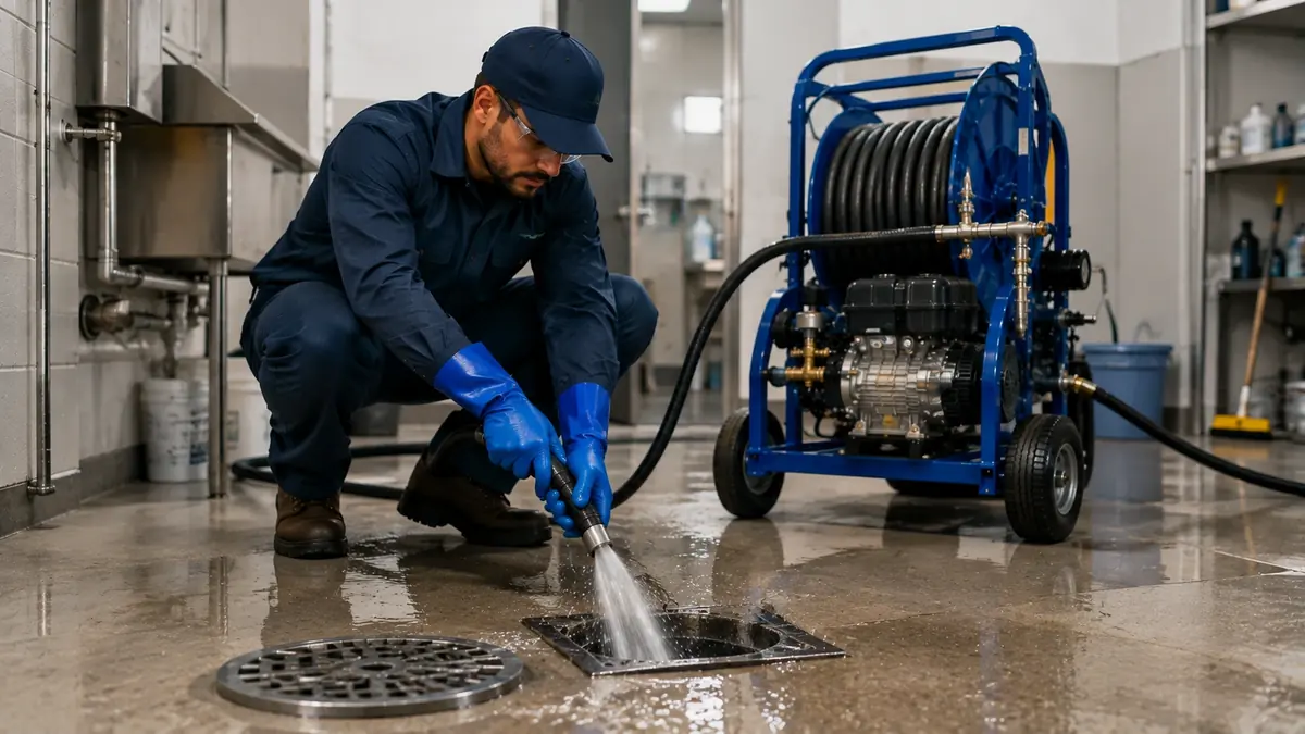 Floor Drain Hydro Jet Cleaning in Pittsburg