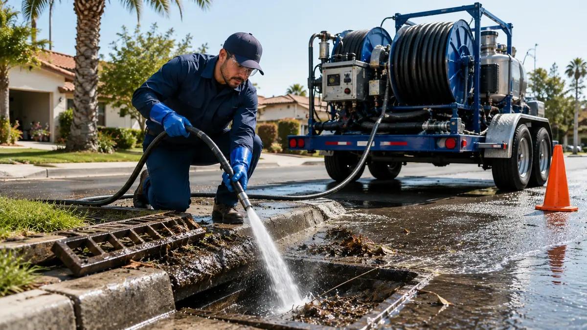Storm Drain Hydro Jet Cleaning in Pittsburg